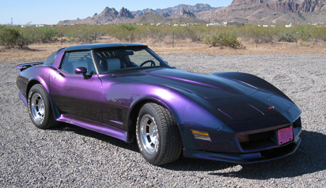 1982 vette custom cameleon paint job from thecrashdoctor.com